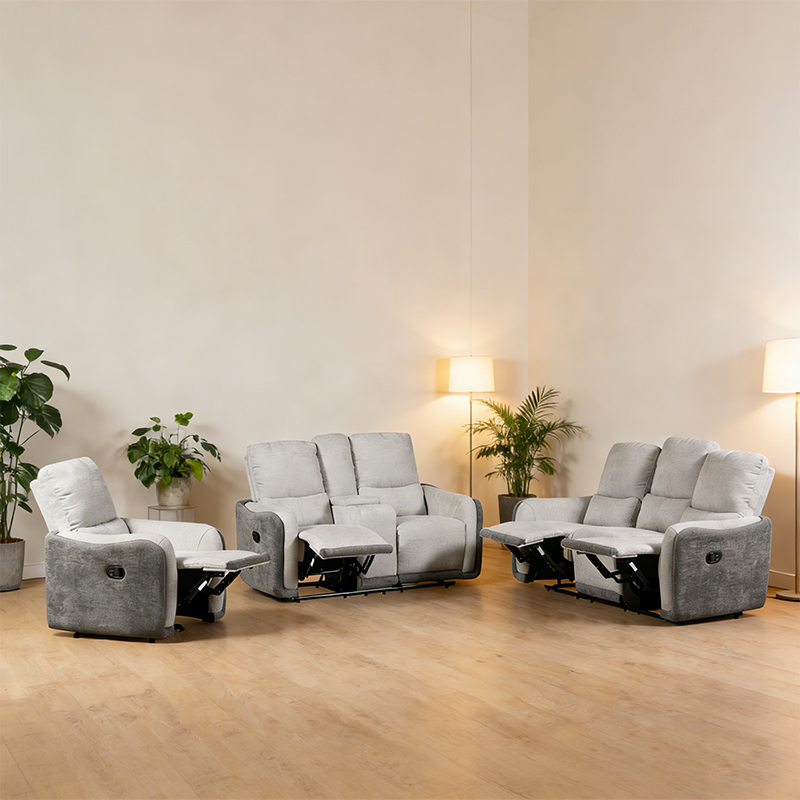 Sofa phòng khách ngả tay 3 mảnh
