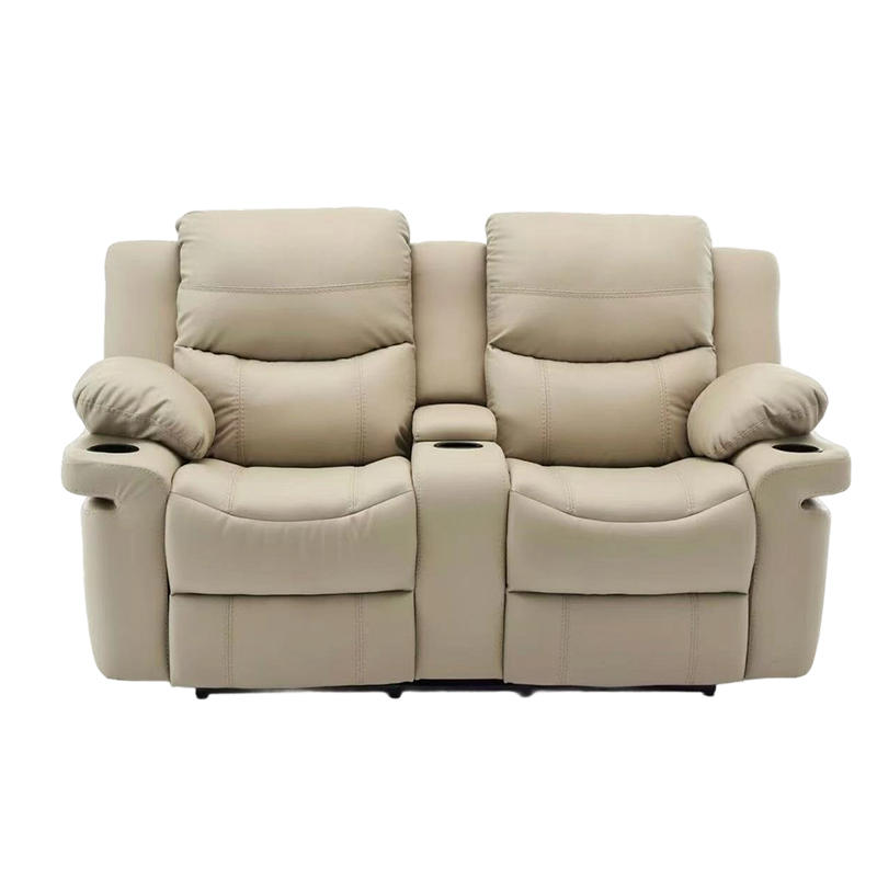 Ghế ngồi có thể ngả bằng tay bọc da chuyển động Loveseat