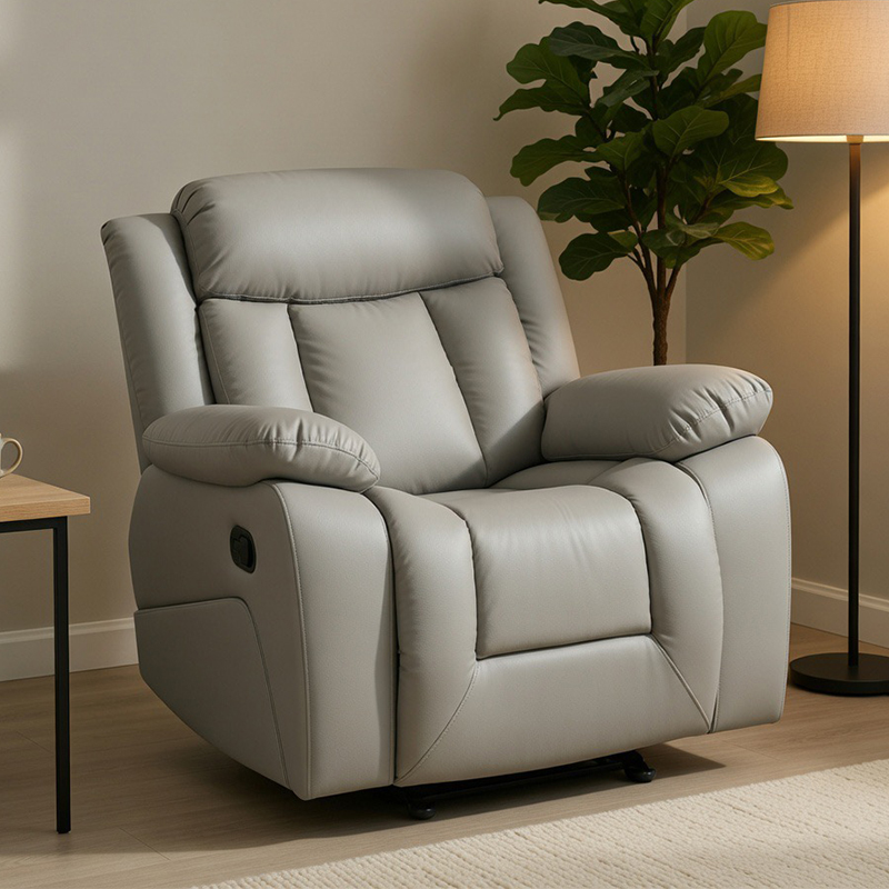 Ghế tựa giả da Glider Rocker bằng tay